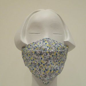 Women Cotton Face Mask Filter Triple Layer Reusable Washable Adjustable No Wire